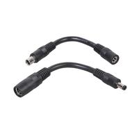 1 Jeu de câbles Adaptateur Portables DC5521 à DC8020 pour générateurs solaires, Centrale électrique, Cordon d ' Alimentation en PVC 14awg, 15cm de Long