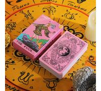 1 jeu de cartes de tarot scintillantes imperméables avec manuel et boîte pour débutants, joueurs professionnels, jeu de fête, cadeau, style 4