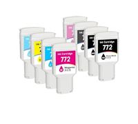 1 Jeu de Cartouches d'encre 772 compatibles avec HP DesignJet Z5200 Z5400