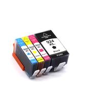 1 Jeu de Cartouches d'encre HP 924, 925, 923, 924XL, 925XL et 923XL compatibles avec Les imprimantes OfficeJet Pro 8120, 8123, 8133 et 8130 (Couleur HP924).(924XL-4Color 1set)