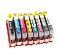 1 Jeu de Cartouches d'encre Recharge CLI-65 CLI65, compatibles avec l'imprimante Canon Pixma PRO200 Pro-200(8color and 8ink)