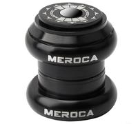 1 jeu de casque de vélo 34-34 mm sans filetage avec coussinets intégrés avec roulements scellés pour VTT vélo de route cyclisme en alliage d'aluminium noir (noir)