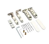 1 jeu de charnière pivotante intérieure invisible for porte en bois Pour Porte(Sliver)