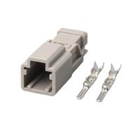 1 jeu de connecteurs de fil automatique, 2 broches, mâle femelle, prise 2.2MM, compatible avec la prise de verrouillage du coffre de la voiture, 6098-0239 6098-0240(Male)