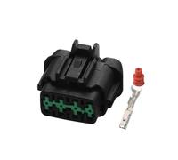 1 Jeu de connecteurs de Fil Automobile à 8 Broches, Prise de Phare 2.2mm Femelle mâle Compatible with The Sylphy 6185-1177 6188-0736 6918-1780(2 Sets,Female)
