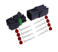 1 jeu de connecteurs de prise électrique femelle mâle automobile à 1, 2, 3, 4, 6 broches(Ivory)