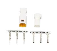 1 jeu de connecteurs étanches automobiles à embase mâle/femelle série 2/3/4/6/8P(1 Set JST-3 Pin)