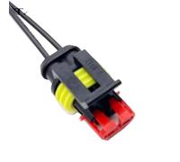 1 Jeu de fiches mâles et Femelles, 1/2/3/4/5/6 Broches, connecteur étanche for Automobile, Lampe au xénon 1.5mm, Prise électrique avec Terminal/2(2 Pin Female)