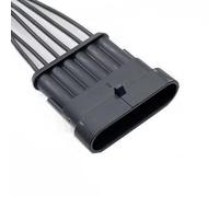 1 Jeu de fiches mâles et Femelles, 1/2/3/4/5/6 Broches, connecteur étanche for Automobile, Lampe au xénon 1.5mm, Prise électrique avec Terminal/2(6 Pin Male)