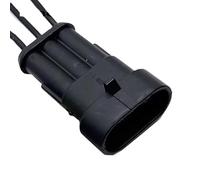 1 Jeu de fiches mâles et Femelles, 1/2/3/4/5/6 Broches, connecteur étanche for Automobile, Lampe au xénon 1.5mm, Prise électrique avec Terminal/2(3 Pin Male)