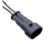 1 Jeu de fiches mâles et Femelles, 1/2/3/4/5/6 Broches, connecteur étanche for Automobile, Lampe au xénon 1.5mm, Prise électrique avec Terminal/2(2 Pin Male)