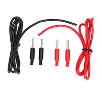 1 jeu de fils de Test mâle à mâle, fiche banane en laiton PVC, fils de Test pour Batteries de voiture 4mm