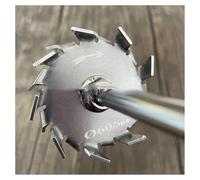 1 jeu de lames dispersion en acier inoxydable for laboratoire, avec tige d'agitation 5.0 Équipements de laboratoire