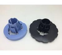 1 Jeu de moyeux de Broche Noir et Bleu for HP T610 T1100 T620 T1120 Z3100 T770 T790 T1200 T1300 Q5669-40686(2 inch)