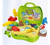 1 Jeu De Pâte À Modeler Moule Jouets De Pâte À Modeler Bricolage Moule Pâte À Modeler Jouets Enfant En Bas Âge Accessoires Éducatifs Jouets Pour La Maison (Trousse Verte)