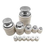 1 jeu de poids d'étalonnage en acier inoxydable de qualité F1/M1 (1 kg, 2 kg, 5 kg) for tests de balances électriques(M1 2kg)