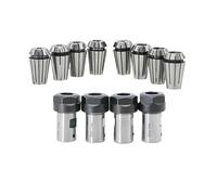 1 jeu de porte-outils for machine de gravure d'arbre de moteur C25 ER20 8/10/12/14/15/16/19 mm + mandrin de serrage 12/15/20 pièces, porte-outil ER(M Type Nut,ER20-15mm (20PCS))