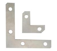 1 jeu de protections d'angle en fer en forme de L 26 mm 50 mm, plaques de fixation plates et supports de réparation(10Pcs 50 50mm)