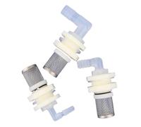 1 jeu de raccords coudés en acier inoxydable de 6,4 à 19,5 mm for aquarium, système de drainage, filtre et tuyau d'arrosage.(1l2-19.5mm)