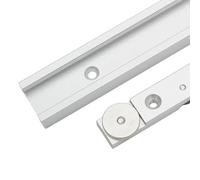 1 jeu de rails à onglets en alliage d'aluminium et barre coulissante pour scie à table Outil de travail du bois (rail en T de 600 mm pour + barre à onglet de 300 mm)