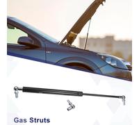 1 jeu de ressorts à gaz noirs de 16 pouces 67 lbs/300N avec support de montage pour pivot à bille, universellement utilisables pour les camping-cars, les voitures, les camions et les bateaux