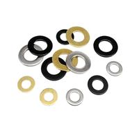 1 jeu de rondelles plates GB97 Mix M1.6 M2 .5 M3 M4 M5 M6 M8 M10 M12 M16, kit d'assortiment en acier inoxydable noir 304 et laiton Pour Vis(320pcs SS304)