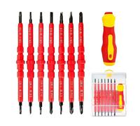 1 jeu de tournevis isolés 7 en 1, tournevis magnétique multifonction, kit de tournevis électrique, tournevis électrique, kit d'outils de réparation