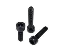 1 jeu de vis à tête cylindrique hexagonale M1.6 M2 M2.5 M3 M4 M5 M6 M8 DIN912 en acier noir de grade 12.9, kit de boulons, écrous et rondelles, boîte(M4 360pcs)