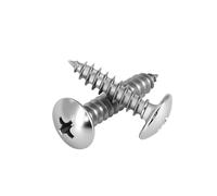 1 jeu de vis autotaraudeuses à tête bombée Phillips encastrée en acier inoxydable 304, vis à champignon rondes for meubles M3-M6(18mm (20pcs),M3.5)