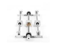 1 jeu de vis mère T8 longueur 350 mm rail de guidage axe optique arbre de guidage linéaire + siège de roulement linéaire SCS8UU + pièces d'imprimante 3D SK8(Lead 2mm Set)