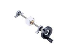 1 jeu de vis T10 350 mm 10 mm + écrou en laiton + support de roulement KP000 + volant + support de boîtier(Lead 10mm KP Set)