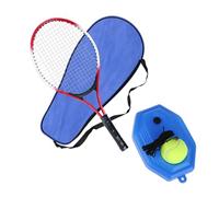 1 jeu d'entraînement de tennis avec balles de rebond de ligne et base en corde élastique pour un seul joueur, artefact d'auto-entraînement pour débutant une personne