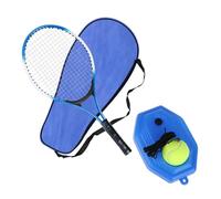 1 jeu d'entraînement de tennis avec balles de rebond de ligne et base en corde élastique pour un seul joueur, artefact d'auto-entraînement pour débutant une personne