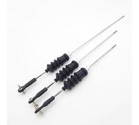 1 jeu d'extrémité de biellette de direction à rotule M2 + joints de boîte Radio à soufflet en caoutchouc + tige de traction Servo for bateau RC, remorqueur marin, bateau de pêche ( Color : Rod Length