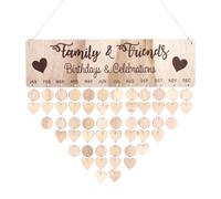 1 Jeu Lettre Un Ornement Calendrier Des Anniversaires Calendrier Danniversaire Famille Danniversaire Conseil Tenture Murale Calendrier Perpétuel En Bois Mère Plaque Mariage Métal
