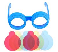 1 Jeu Lunettes de Couleur pour Enfants expérience lumière des Lunettes de Soleil Garçons Fournitures d'éducation préscolaire d'expérimentation pour Enfants Plastique Blue Toyvian