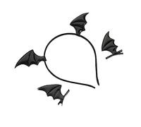 1 Jeu pince à cheveux bandeau chauve-souris chauves-souris cheveux d'Halloween fête d'Halloween haloween hallowen Bandeau couvre-chef de e-s en tissu Black Didiseaon