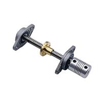 1 jeu T8 Miniature mouvement linéaire Table coulissante vis couplage bride écrou roulement siège Rail de guidage(Horizontal,500MM-8 10MM)