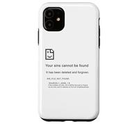 1 John 1:9 Sins Cannot Be Found - Christian Faith PC Error Coque pour iPhone 11
