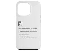 1 John 1:9 Sins Cannot Be Found - Christian Faith PC Error Coque pour iPhone 13 Pro