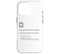 1 John 1:9 Sins Cannot Be Found - Christian Faith PC Error Coque pour iPhone 16 Pro