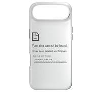 1 John 1:9 Sins Cannot Be Found - Christian Faith PC Error Coque pour iPhone Air
