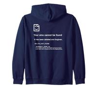 1 John 1:9 Sins Cannot Be Found - Christian PC Error (Blue) Sweat à Capuche