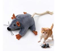 1 jouet en peluche en forme de souris pour chat avec queue en corde de | Jouet en peluche pour chat avec queue en corde de coton qui soutient les battements, la poursuite, le saut et le jeu