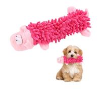 1 jouet en peluche pour chien - Jouet couineur pour chien - Réduit l'ennui - Convient pour les chiens de toutes tailles - Rose