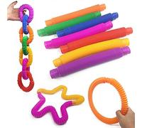 1 jouet sensoriel extensible de décompression, soufflets télescopiques, jouets sensoriels colorés, pour fête