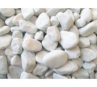 1 kg - 5 kg - 10 kg - 20 kg - Pierres décoratives blanches 25-40 mm.