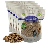 Lyra Pet® 1 kg (5 x 200 g) dés de Foie de Canard lyophilisés | Snack de Canard pour Chiens & Chats | friandise sans céréales & Riche en nutriments | idéal pour Chatons, Chiots & Seniors | protéiné