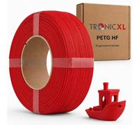 1 kg de filament PETG-HF compatible avec imprimante 3D Bambu Lab compatible avec Bambulab Bobine vide (avec encoche ) AMS AMS2 P2S, H2D, H2S, X1C, P1S, A1, P1P, A1 mini Rouge
