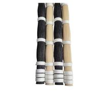 1 kg de poils de queue de cheval d'étalon, poils d'arc de violon | 500g Blanc + 500g Noir, Vrac, Blanc & Noir, 80-84cm
